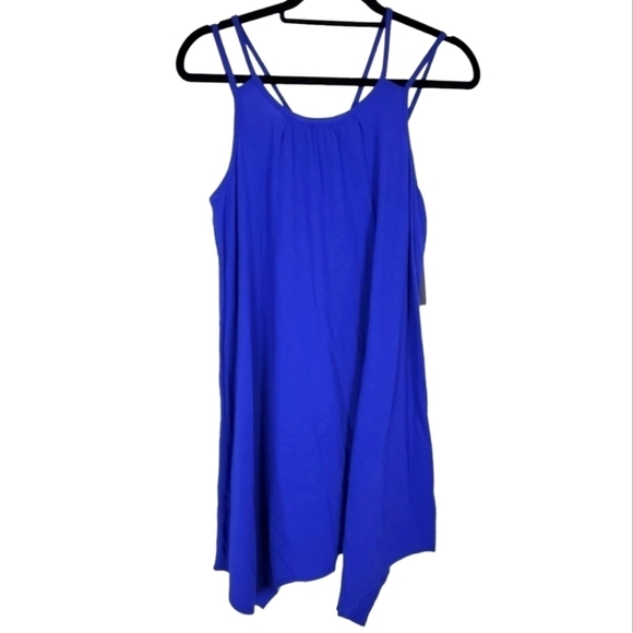 Melrose & Market Royal Blue Assymetrical Double Strap Casual Dress in Sz XL NWT - Picture 1 of 7